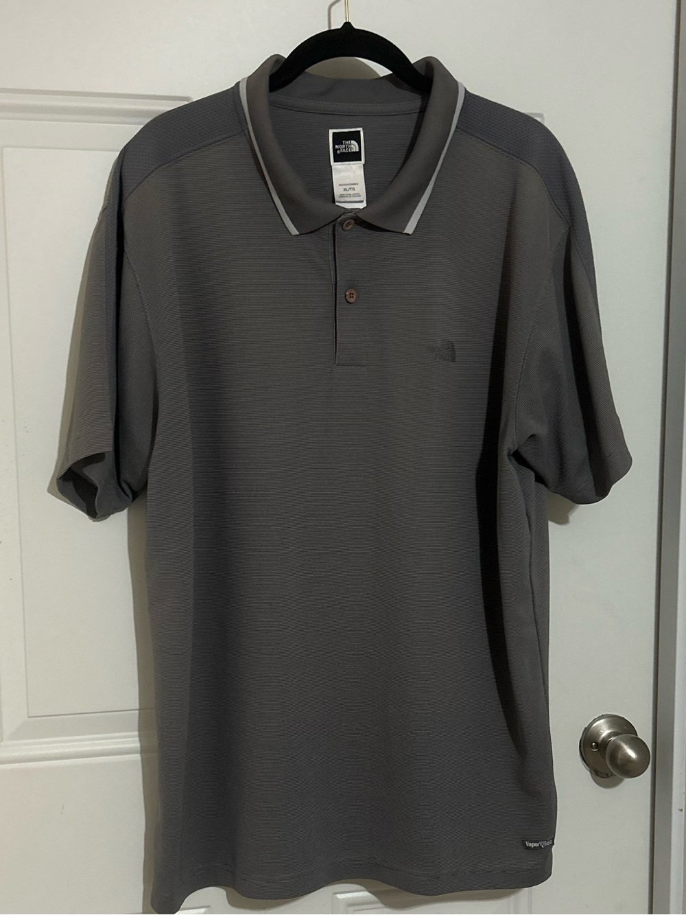 The North Face Men's Gray Polo with Contrast Trim